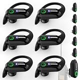 SAMCOM X7 6-Pack Bluetooth Headsets for Walkie Talkies, 2 Pin K Plug Dongle