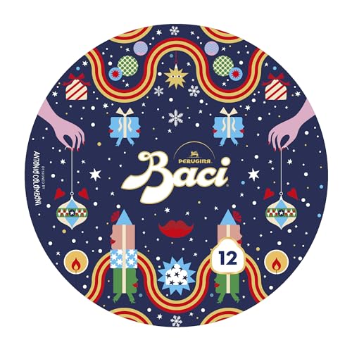 BACI PERUGINA Cioccolatini Fondenti ripieni al Gianduia, Scatola Regalo Latta 150g