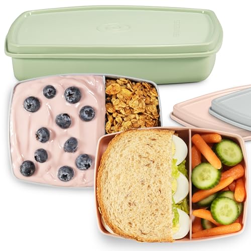 Image of Signoraware Slim BPA Free Plastic Lunch Box (340ml x 3 | Setof3 | Multicolor)