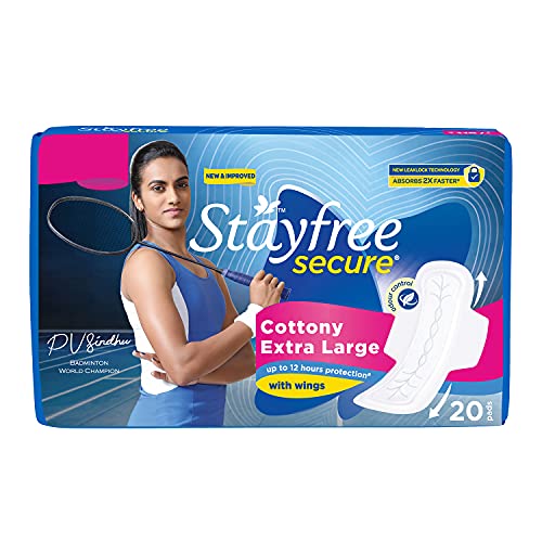 Stayfree Secure Cottony - XL (20 Pads)