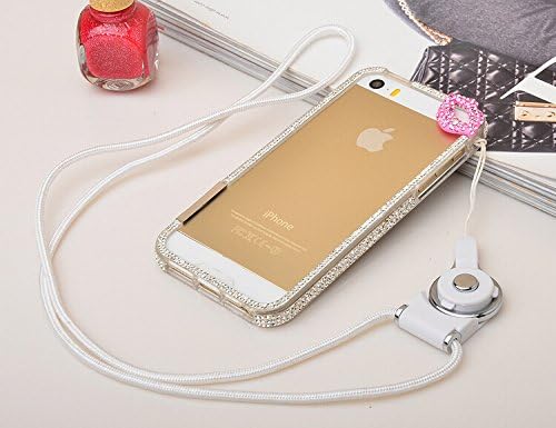 Hand Wrist Chain Neck Rope Strap Case for iPhone 5s/5 Lip Shell