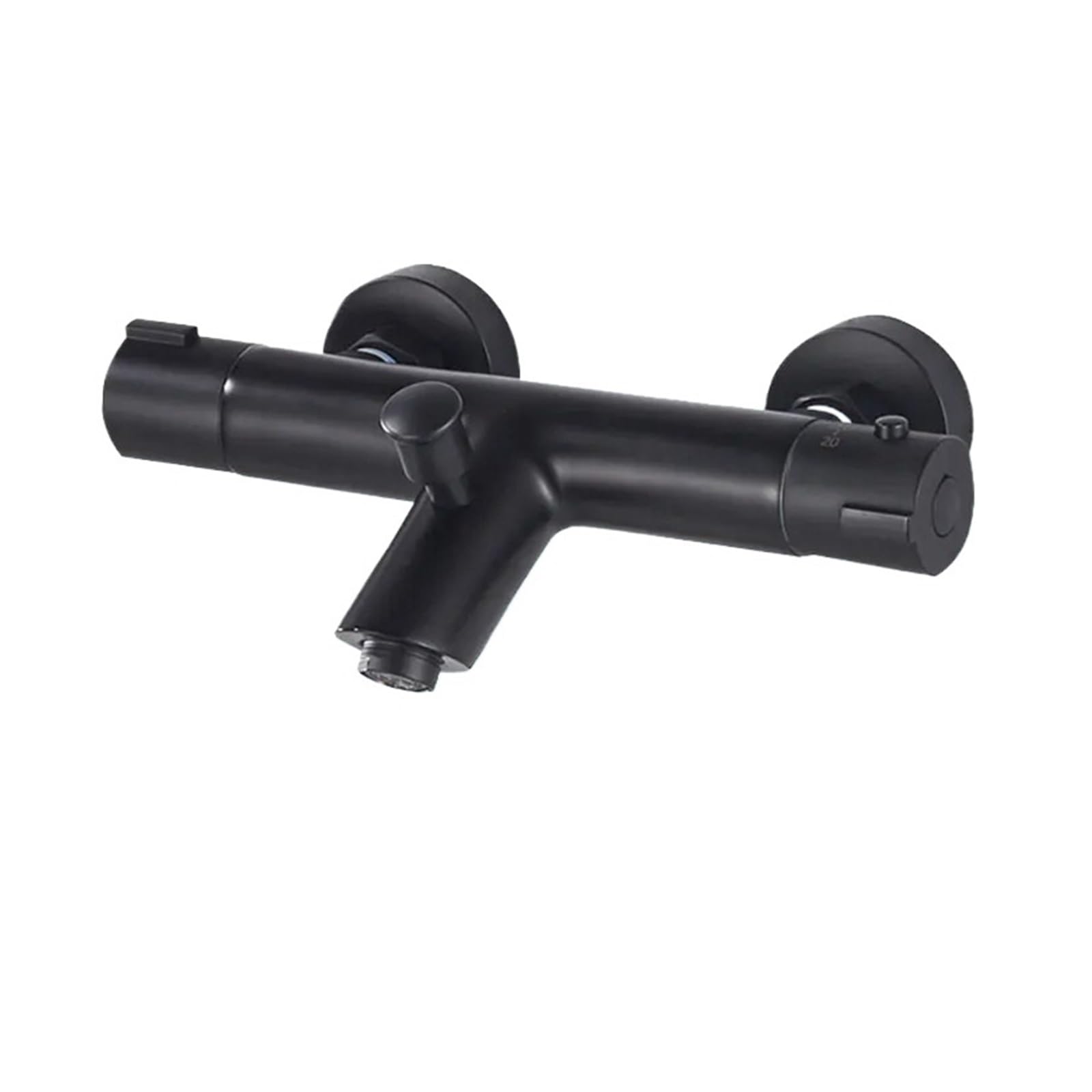Thermostatic Shower Faucets Bathroom Thermostat Mixer Tap Hot and Cold Bathroom Mixer Mixing Valve Bathtub Faucet Accessories(Black A)