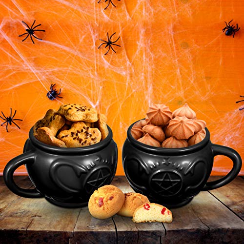 UPKOCH Taza 3D de bruja gótica, taza de té de porcelana para Halloween, taza de café, taza de café, novedad gótica - Imagen 6