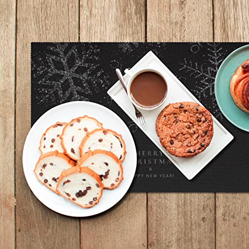 Sets de table flocon de neige pour décorer votre table de Noël en famille