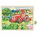 GOKI- Puzzles de maderaPuzzles de maderaGOKIPuzzle Tractor, Multicolor (1)