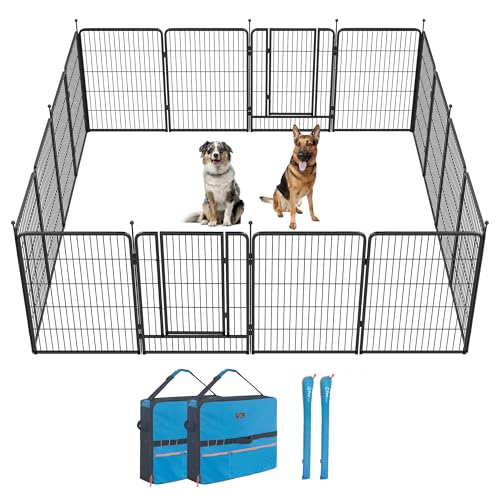 Image of FXW Instant Unleashed Dog Playpen, Portable Pet Fence for Outdoor, RV Trips, and Camping, 40 inch, 16 Panels for Medium and Large Dogs with Playpen Storage Bag (2 Pack)│Patented