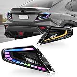 Archaic Tail Lights Assembly Compatible with 2022-2025 Subaru WRX VB Base/Premium/Limited/GT/TS,Tail Lamp with Start Up Animation & Sequential Turn Signal.