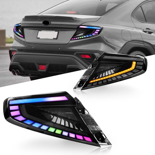 Archaic Tail Lights Assembly Compatible with 2022-2025 Subaru WRX VB Base/Premium/Limited/GT/TS,Tail Lamp with Start Up Animation & Sequential Turn Signal.