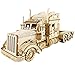 Robotime Camion Pesado Rompecabezas 3D Construye en tu Propio Juego de Modelos de Corte láser de Madera Adultos Construcción de Edificios Artesanía para niños