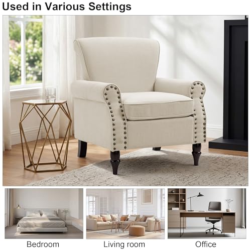 Sillón Plegable Comodo Beige miniatura 5