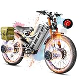 [💥2025 Romeo Pro 3, Buy Now💥] The core upgrades of the 2025 eAhora Romeo Pro III electric bicycle: ① Peak 5600W dual motors, speed up to 50 mph. ② 60V/80Ah battery, can travel 200+ miles. ③ Double oil cup hydraulic disc brake, more efficient braking,...