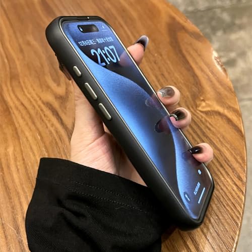 Coque iPhone 15 Pro Max couleur contrastée métallique silicone