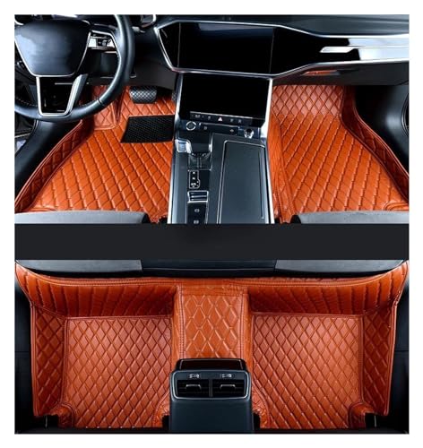 Tapis de sol voiture cuir antidérapant brun Mazda CX5 2017-2020