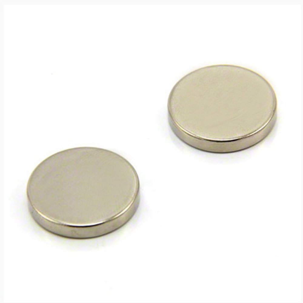 N42 Neodymium Magnet for Arts, Crafts, Model Making, DIY, Hobbies, Office, and Home - 24mm dia x 4mm thick - 7.2kg Pull - Pack of 2