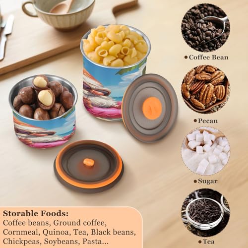 Contenedor hermético para almacenamiento de café Qilmy 30oz miniatura 6