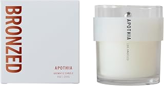 APOTHIA - Bronzed Candle | Bronze Orange Blossom & Jasmine I Award Winning Scented Candles with Premium Soy Wax Blend I 60 Hour Long Burning I 9 oz I Luxury Quality in Decorative Jar