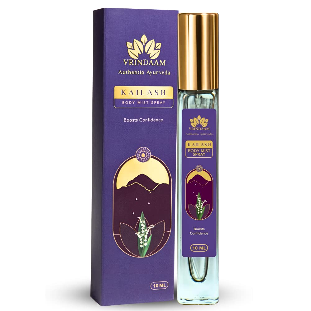Vrindaam Kailash Body Mist For Daily Use & Romantic Evenings | Floral-Musky Scent | Ayurvedic, Chemical-free & Long Lasting- 10ML-image-11