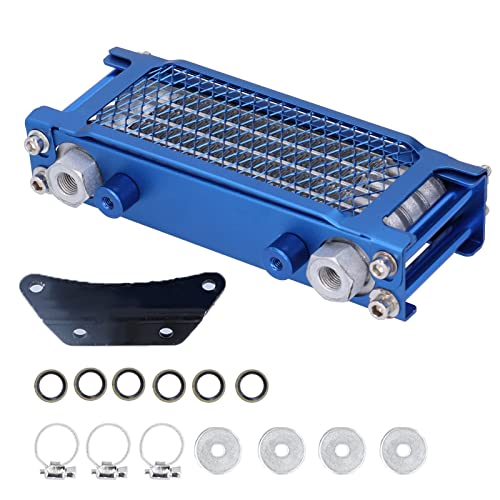 Aramox Kit de Refroidissement d'Huile Moteur, Huile Métallique, Filetage 12x1.25, Dissipation Rapide de la Chaleur, Abaisse la Température de l'Huile de 54 à 72F pour Pit Bike ATV