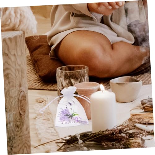 Cabilock 20 bolsas sachet de lavanda con cierre ajustable miniatura 6
