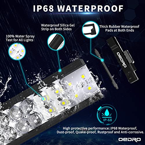 Image of OEDRO 24Inch LED Light Bar 520W Dual-Row Spot Flood Combo w /Wiring Harness