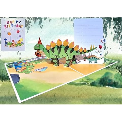 Card Mavens T-Rex Dinosaur Pop-Up Card Cover