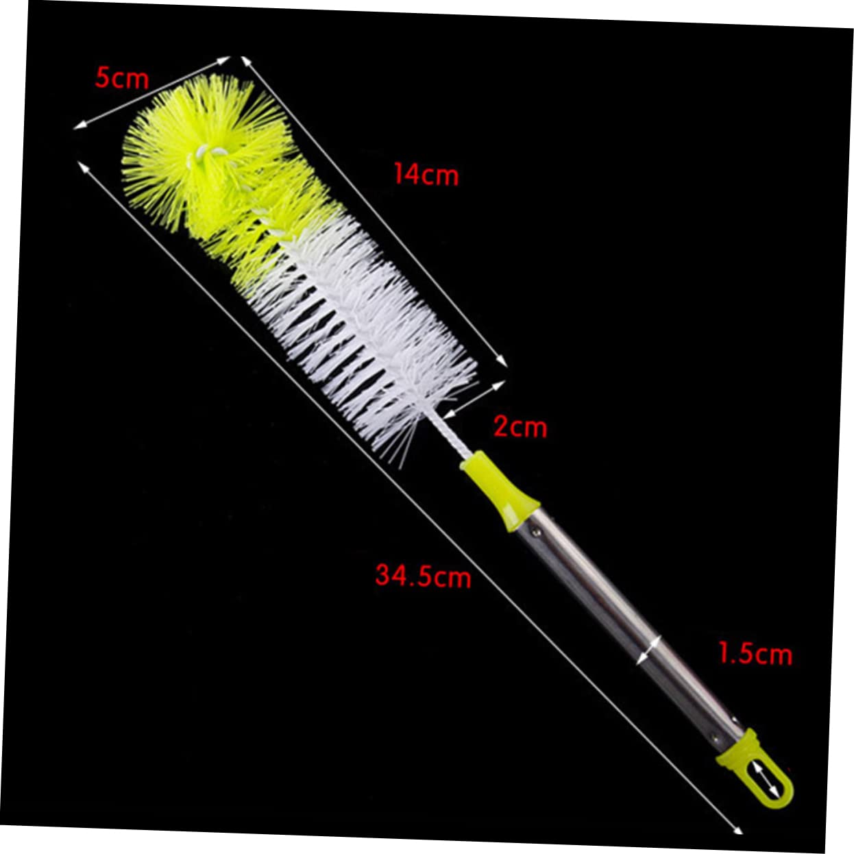 Zerodeko 2 Set Spazzole Per Bottiglie Teste Colorate Per Pulizia Biberon Tazze E Bottiglie Casuale Colore Casuale 3 Pezzi*2