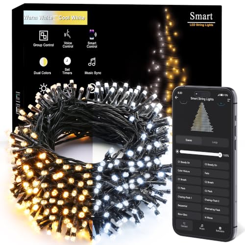 Image of Brizled Smart Christmas String Lights, 200 LED Color Changing Xmas Lights