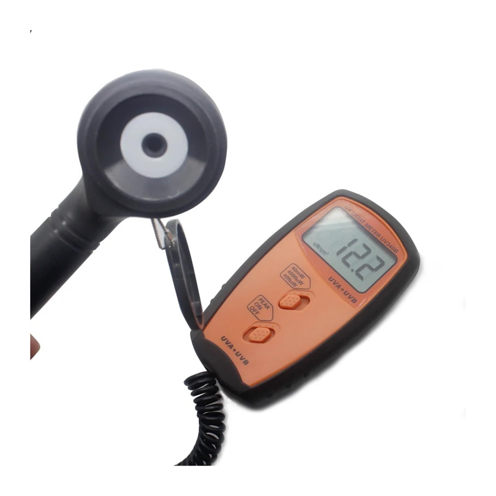UV-Messgerät Professionelles UV-Lichtmessrät, UV-Radiometer, LCD-Display, UVA- und UVB-Messwerkzeu, hochpräziser UV-Detektor, 280 nm-380 nm