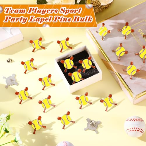 Tondiamo Ball Lapel Pins Gift Bulk Sports Brooch for Team Players Enthusiast Training School Backpack Hat Jacket Accessories4