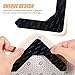 Beavorty 12pcs Reusable Non- Carpet Stickers Washable for All Flooring Types Prevent Curling and Slipping for Home Use
