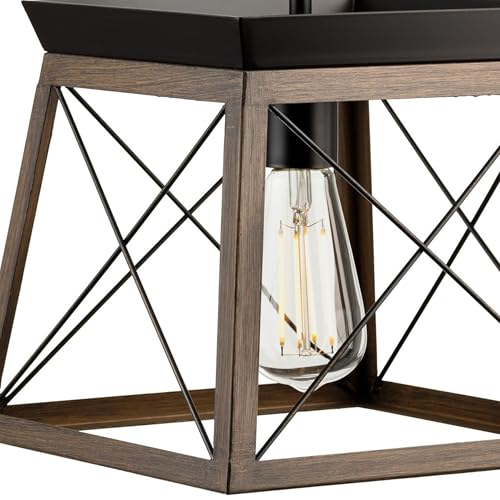 Image of Briarwood Collection 1-Light Coastal Mini-Pendant Light Antique Bronze
