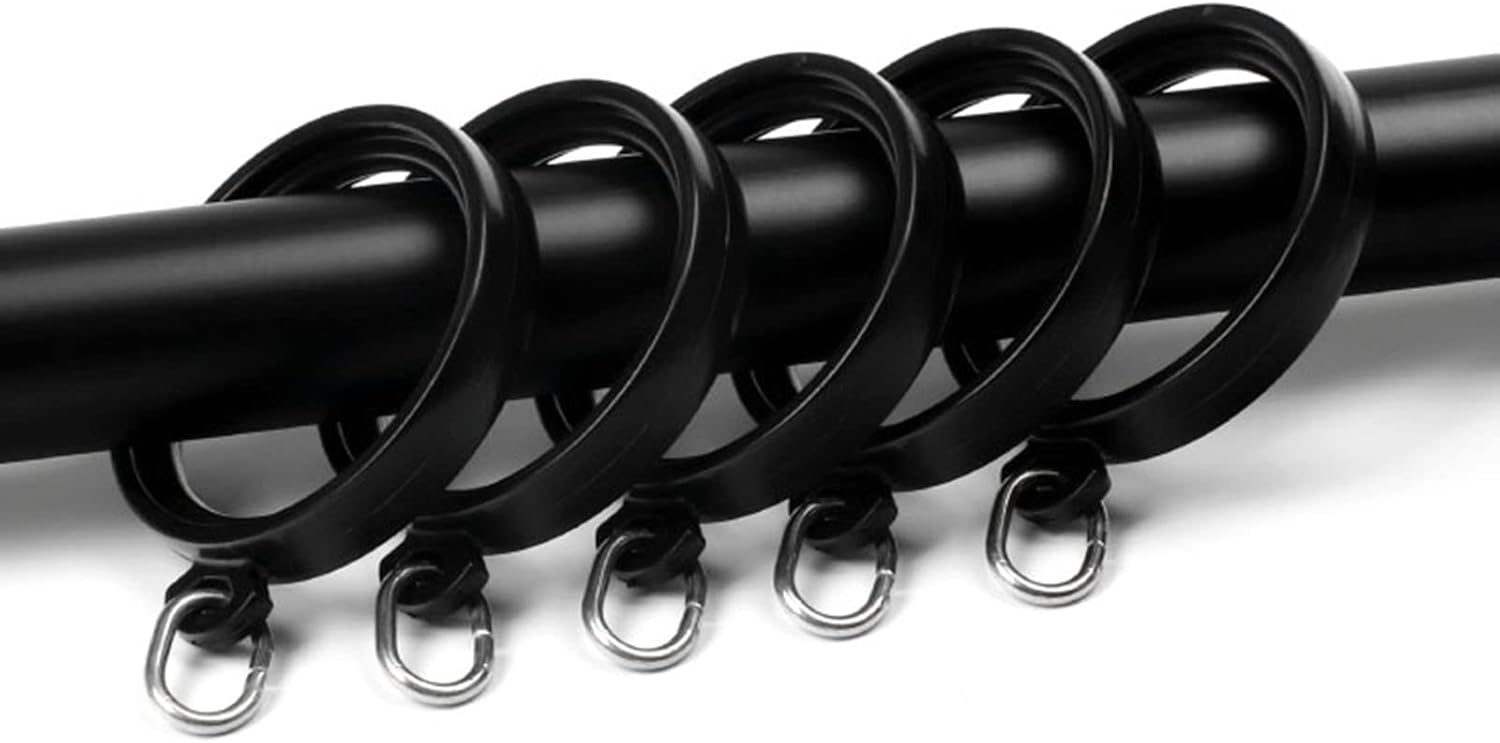 20 PCS Shower Curtain Hooksglide Easily on Bathroom Shower Rod Round Shower Rings for Bathroom Shower Rods Curtains,b (B)