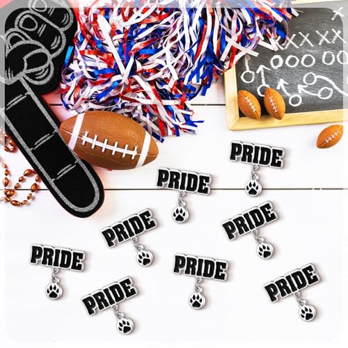30 Pcs Paw Print School Spirit Pins Items Bulk Homecoming Paw Pride Sport Lapel Brooch Bulldog Tiger Mascot Pin Gifts for Alumni Sport Football Game Cheerleading Spirit Week Souvenirs4