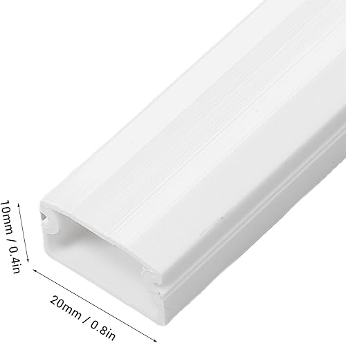 Miniatura 7 de Fafeicy Kit de cubiertas de cable de pared, kit de ocultación de cables pintable, solución protectora de gestión de cables para oficina en casa,