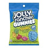 JOLLY RANCHER Sours Assorted Fruit Flavored Gummies Candy, Movie Snack, 5 oz Bag