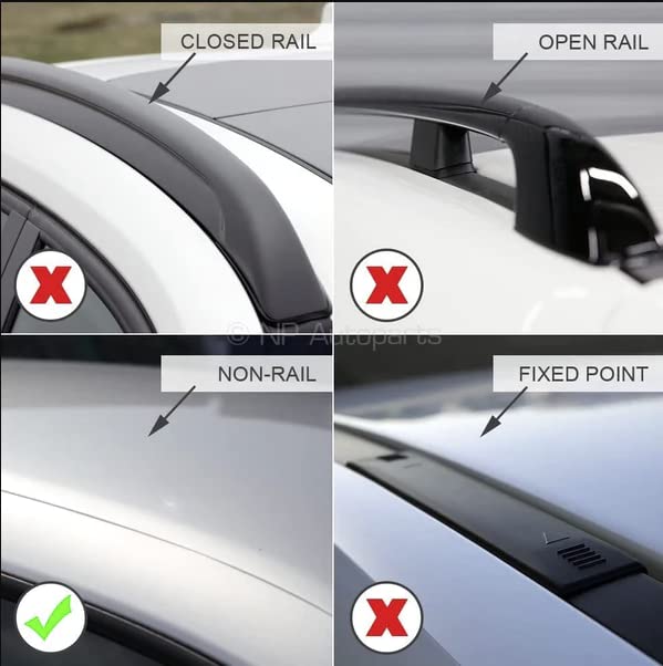 Portapacchi per auto Barre da Tetto Portatutto per Evoque (L538/L551) dal 2011 a oggi Mazda 3 da 2019 a oggi Mazda 6 da 2012 a 2017 Scenic X-Mod da 2013 a 2016