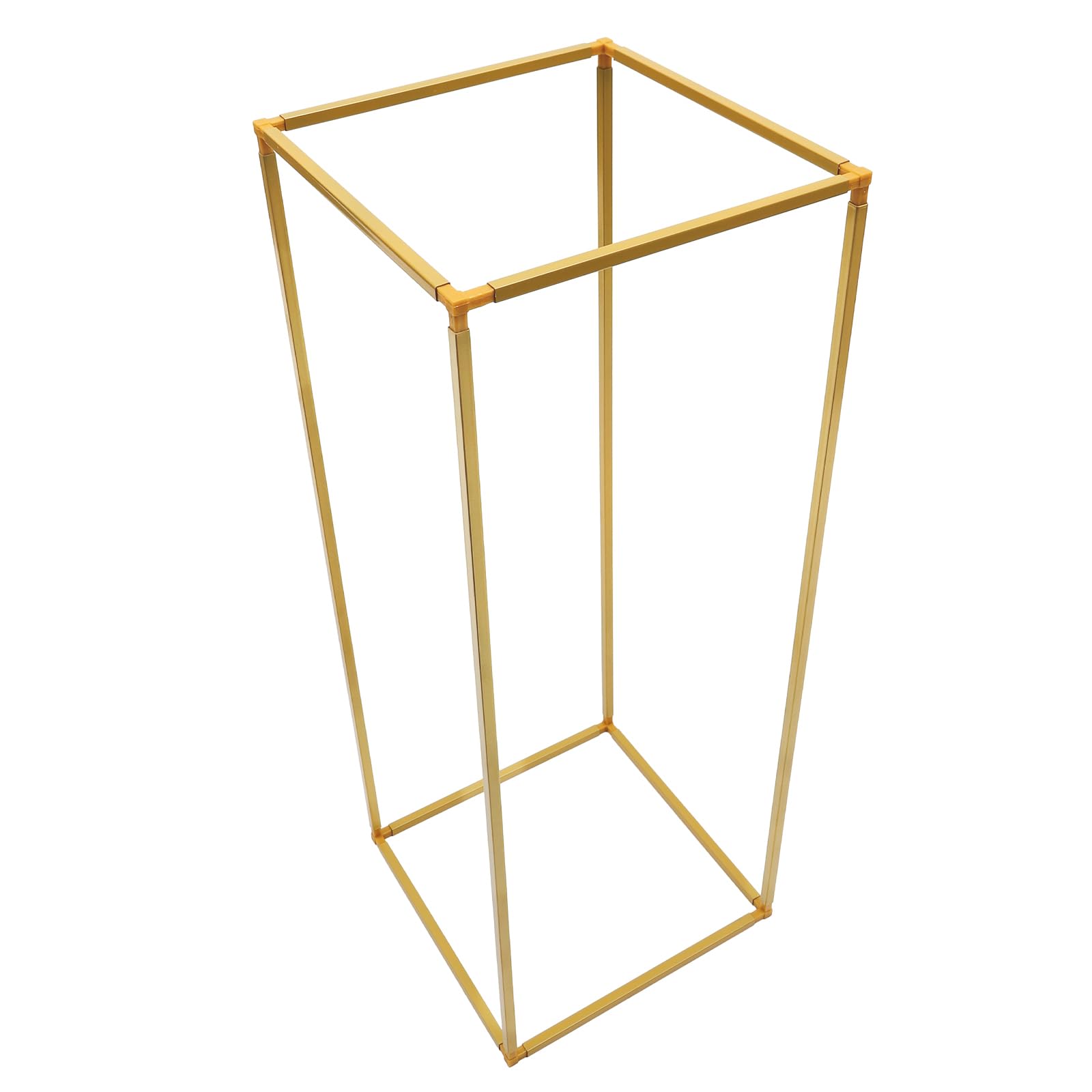 Hintergrundständer-Set 2x2 m, Blumenständer 80 cm, Gold, Stahl | Einbrennlackiert, 8 kg belastbar, werkzeuglose Steckmontage, breite Basis 50x23 cm, abgerundete Kanten