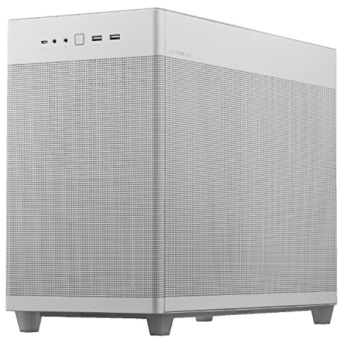 ASUS Prime AP201 MicroATX Case (Support Radiator Up to 360 mm and Graphics Card Length up to 338 mm, Quasi-Filter Mesh Panels, Tool-free Side Panels, USB 32 Gen 2 Type-C Front Panel) White - Image 12