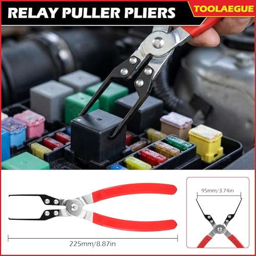 Image of TOOLEAGUE 8Pcs Fuel Line Disconnect Pliers Set,Hose Pipe Clamp Clip