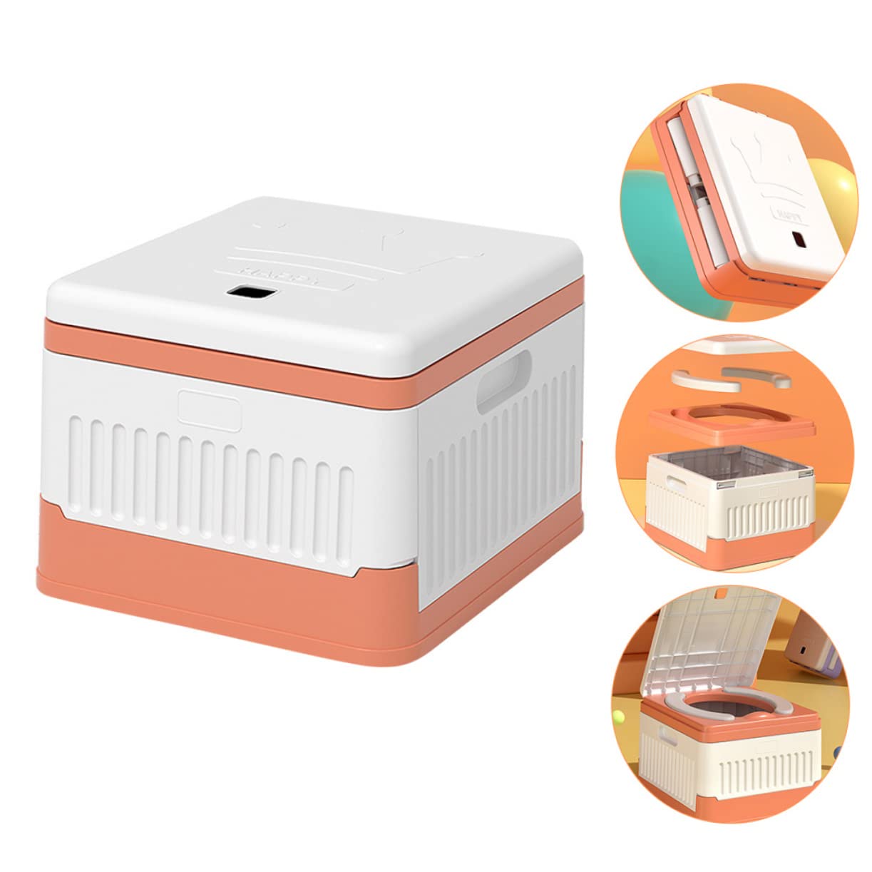 VICASKY Inodoro Infantil Plegable para Viajes Orinal Portátil de Viaje para Orinal Plegable para Coche para Acampar y Entrenamiento de Baño