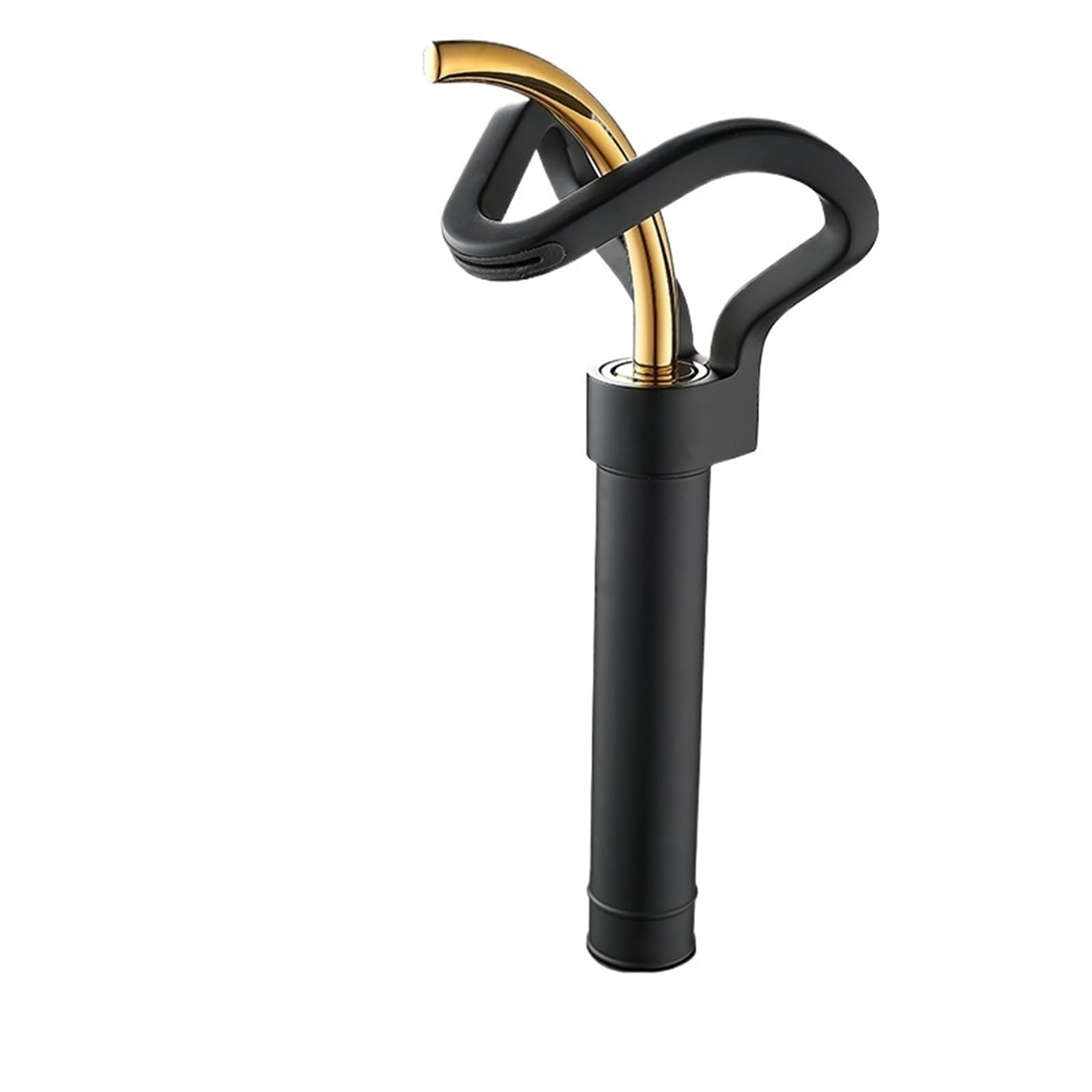 Mitigeur de lavabo en laiton massif effet cascade luxe or noir