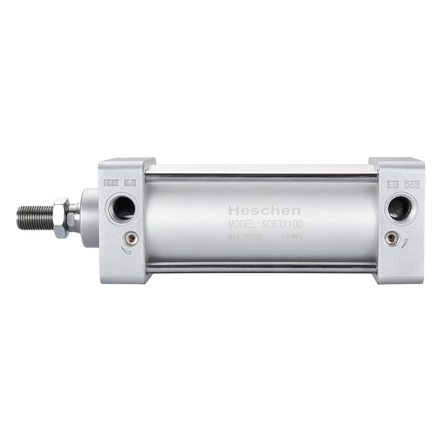 Heschen Pneumatic Standard Cylinder, SC 63-50, PT3/8'' Port, 63mm Bore, 50mm Stroke, Double Acting