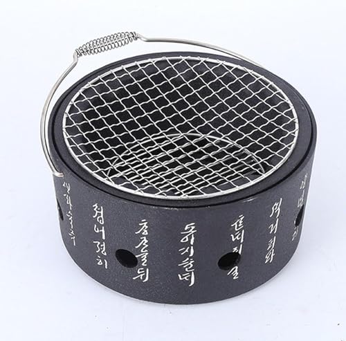 Genérico Parrilla de Barbacoa Estilo japonés, Estufa de carbón de aleación de Aluminio para Preparar té, Estufa portátil de carbón para Exteriores (18 cm)