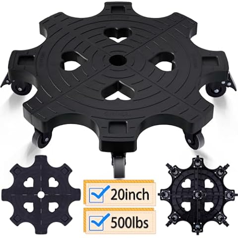 TECHYANG 20 Inch Plant Caddy Cover