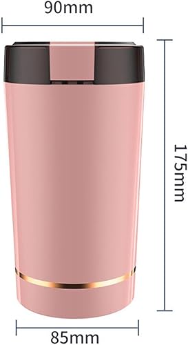 Miniatura 3 de Generic Potente molinillo eléctrico de grano de café molino de acero inoxidable para uso doméstico y de oficina, rosa, 6.890 inx3.346 inx3.543 in
