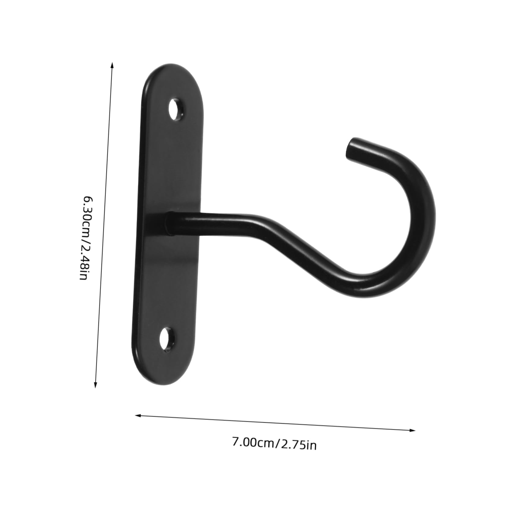 ibasenice Outdoor Indoor Ceiling Hooks 2 Sets Metal Plant Hangers Versatile Hooks for Hanging Baskets Planters Decorations