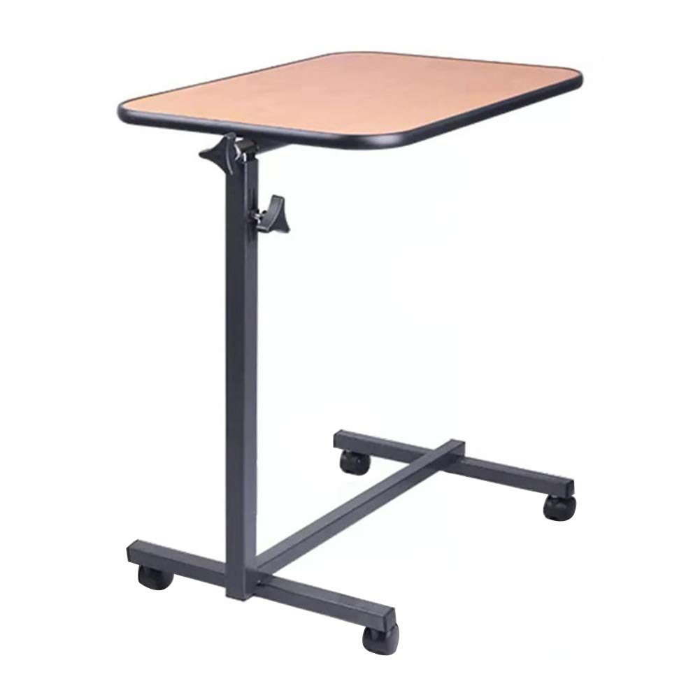 Buy Adjustable Overbed Bedside Table With Wheels, HeavyDuty TiltTop