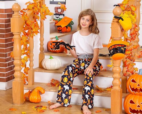 BFUSTYLE Kids Pajama Pants Drawstring Pyjamas Boys Girls Loose Holiday Trousers 7-14 Years Pj Bottoms3