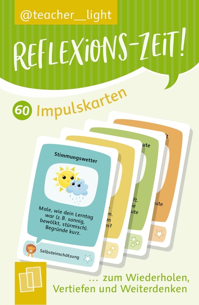 Verlag An Der Ruhr Reflexions-Zeit! 60 Impulskarten zum Wiederholen, Vertiefen und Weiterdenken