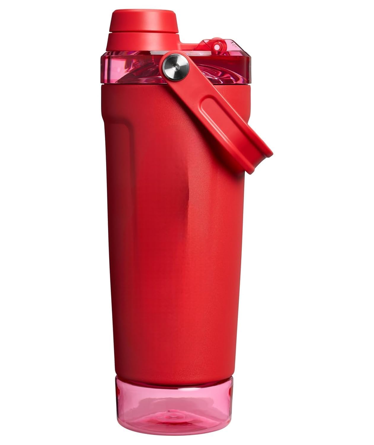 Azure Activate Shaker Bottle 20 oz | Leakproof Insulated Stainless Steel Shaker Cup | Base Storage and Twist on Fast Flow Lid | Protein Shakes and Pre Workout Powder | BPA-Free | Chili Red-image-49